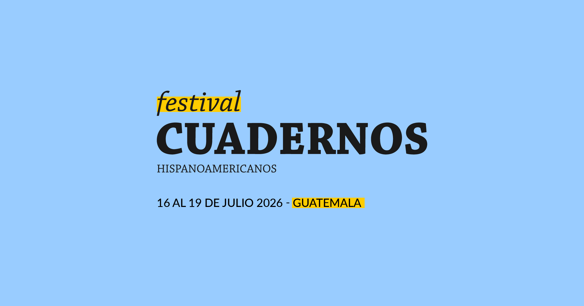 Talleres del Festival Cuadernos Hispanoamericanos